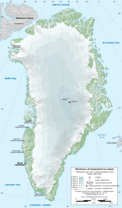 The Greenland Ice Sheet (Wikimedia commons)